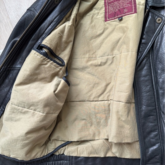 J. Park | genuine leather bomber jacket - Picture 11 of 15